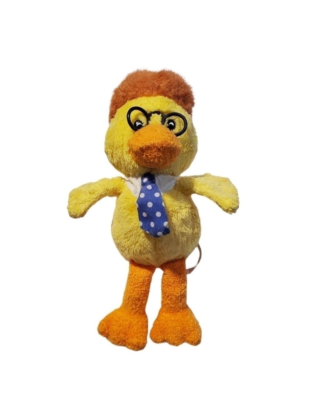 Anamorphic Smead 7" advertising Duck plush stuffed animal with glasses & tie